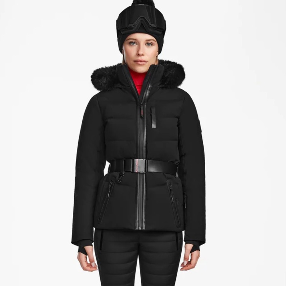 RUDSAK Alaia Black Belted Ski Jacket – NWT – Luxury Down Puffer